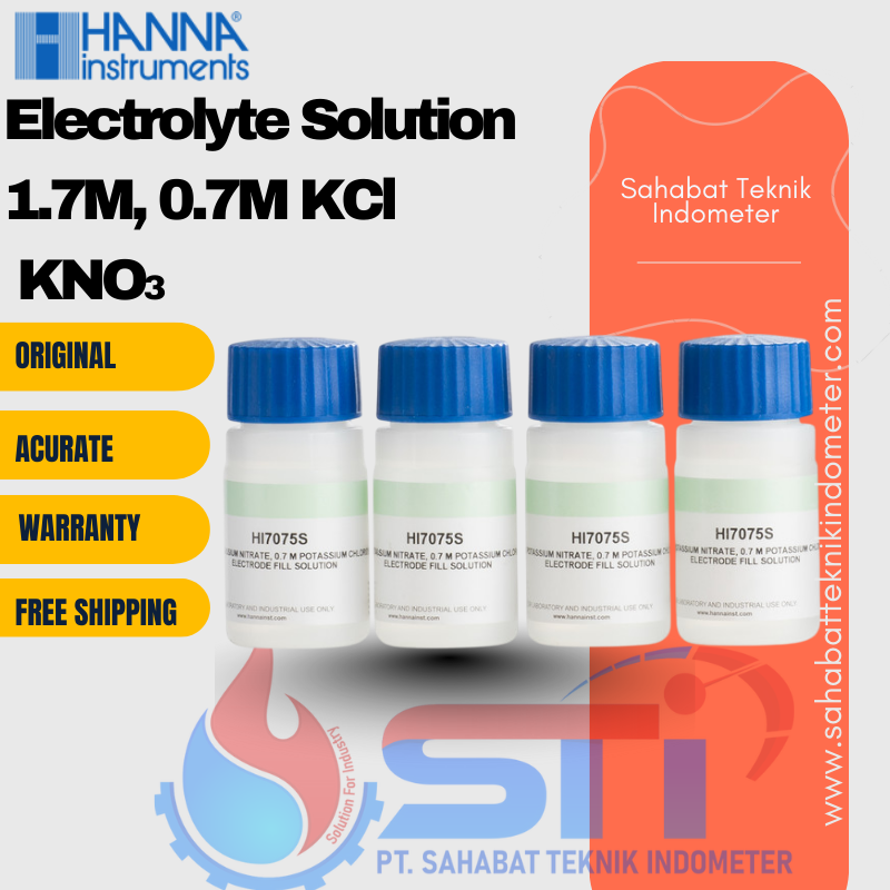 Electrolyte Solution 1.7M, 0.7M KCl KNO3