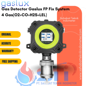 Garansi 1 tahun Gas Detector Gaslux FP Fix System 4 Gas(O2+CO+H2S+LEL)