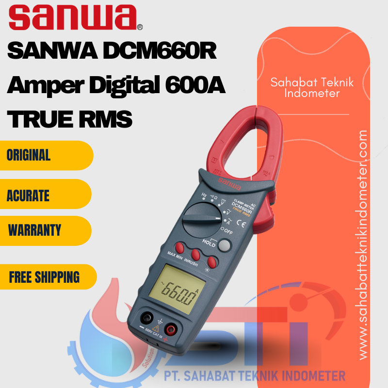 SANWA DCM660R Amper Digital 600A TRUE RMS