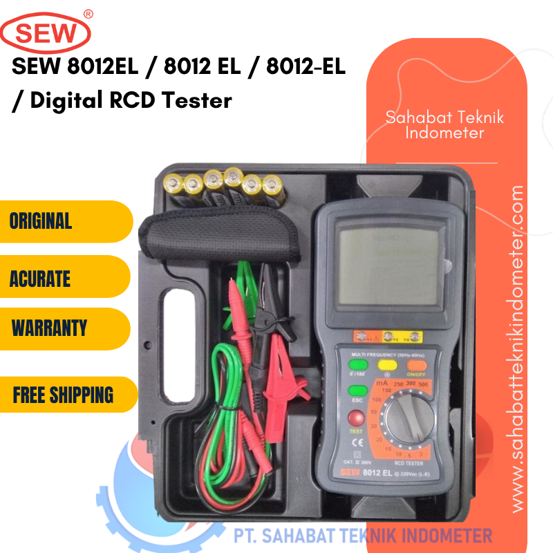 SEW 8012EL / 8012 EL / 8012-EL / Digital RCD Tester