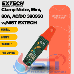 Clamp Meter, Mini, 80A, AC/DC 380950 w/NIST EXTECH