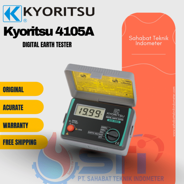 Kyoritsu 4105A Digital Earth Tester » Distributor Water Meter, Flow ...