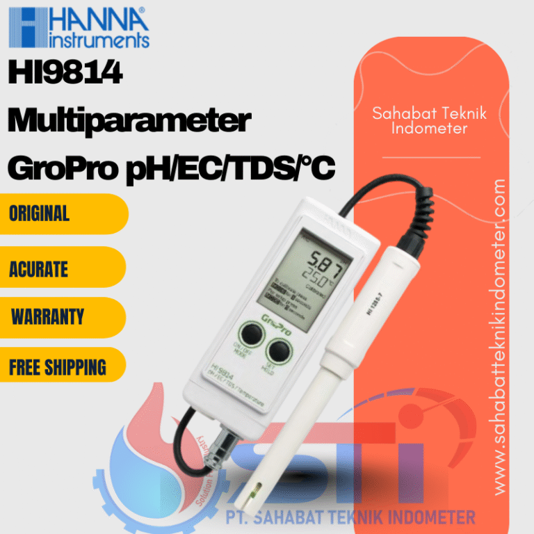 HANNA HI9814 Multiparameter GroPro pH/EC/TDS/°C » Distributor Water ...