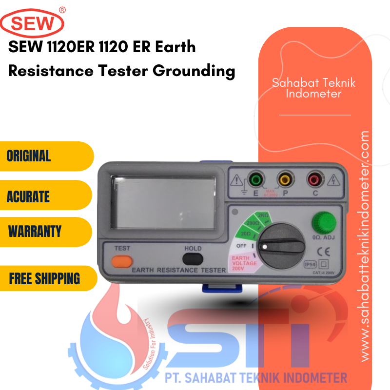 SEW 1120ER 1120 ER Earth Resistance Tester Grounding