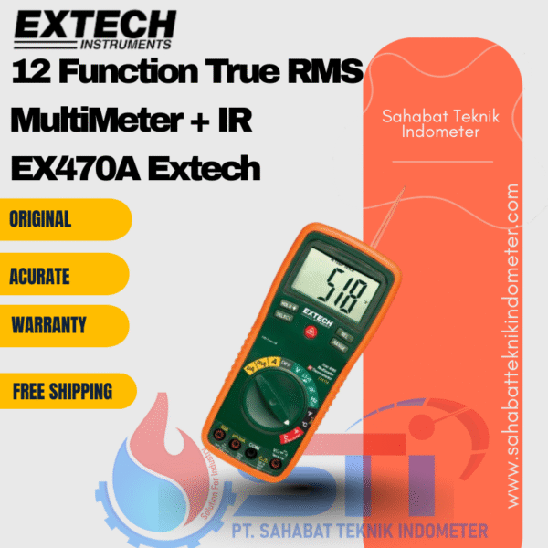 12 Function True RMS MultiMeter + IR EX470A Extech