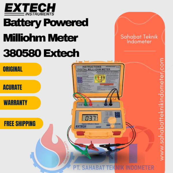 Battery Powered Milliohm Meter 380580 Extech
