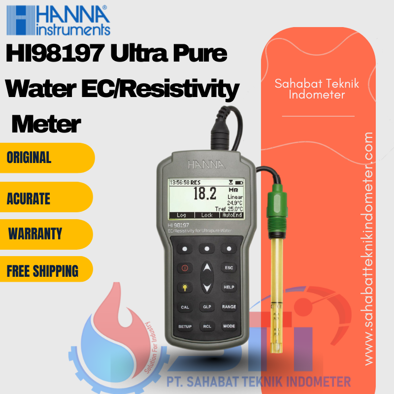 HI98197 Ultra Pure Water EC/Resistivity Meter