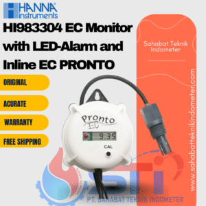 HI983304 EC Monitor with LED-Alarm and Inline EC PRONTO