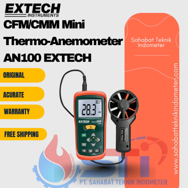 CFM/CMM Mini Thermo-Anemometer AN100 EXTECH