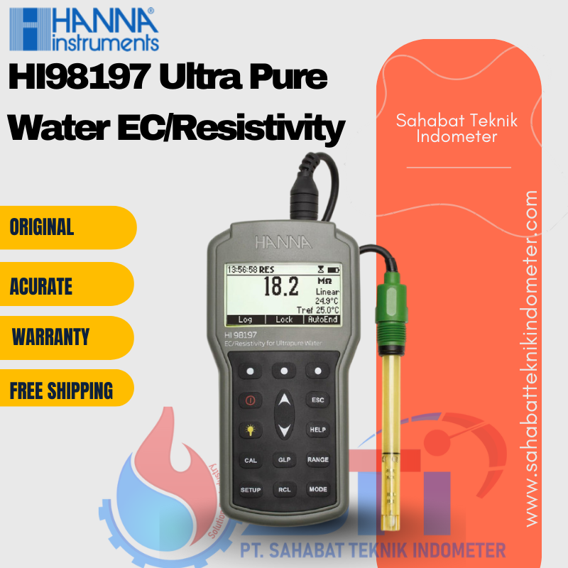 HI98197 Ultra Pure Water EC/Resistivity