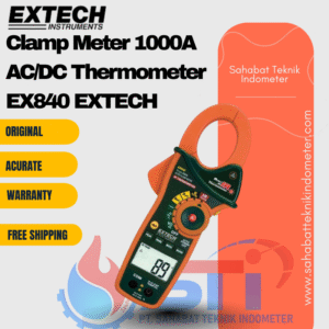 Clamp Meter 1000A AC/DC Thermometer EX840 EXTECH