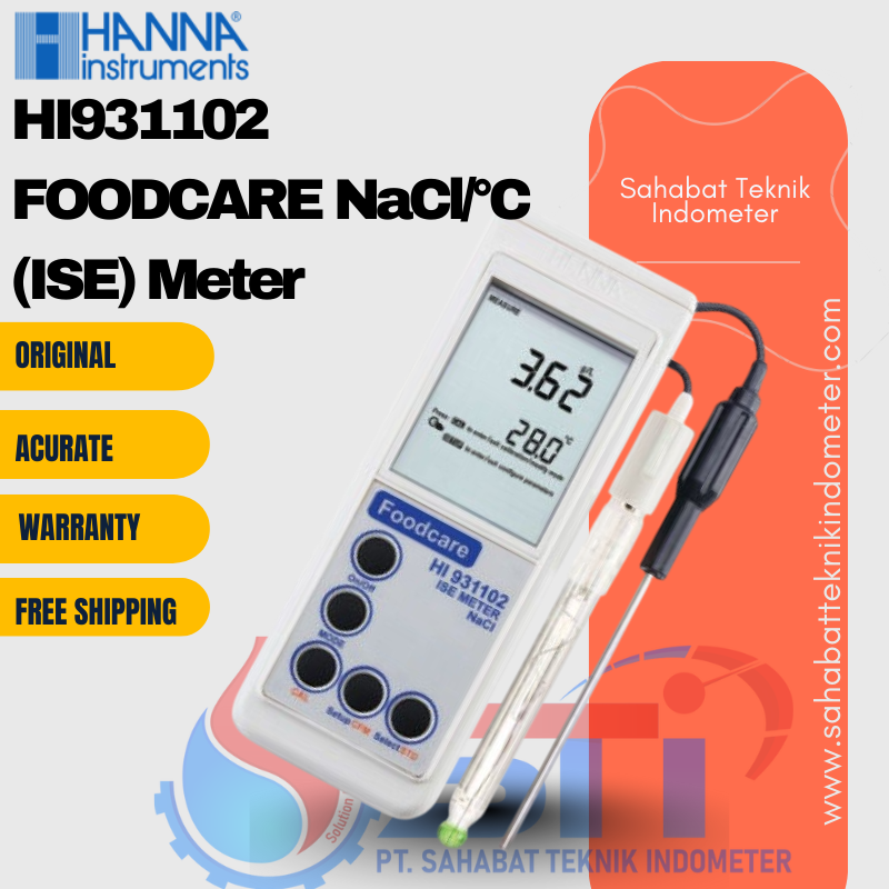 HI931102 FOODCARE NaCl/°C (ISE) Meter