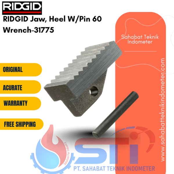 RIDGID Jaw, Heel W/Pin 60 Wrench-31775