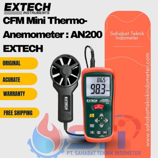 CFM Mini Thermo-Anemometer : AN200 EXTECH