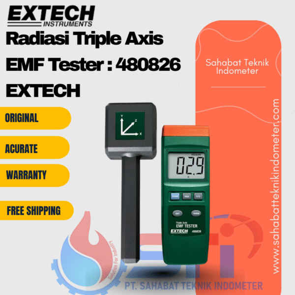 Radiasi Triple Axis EMF Tester : 480826 EXTECH