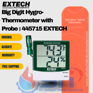 Big Digit Hygro-Thermometer with Probe : 445715 EXTECH