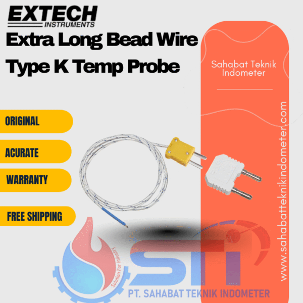 Extra Long Bead Wire Type K Temp Probe