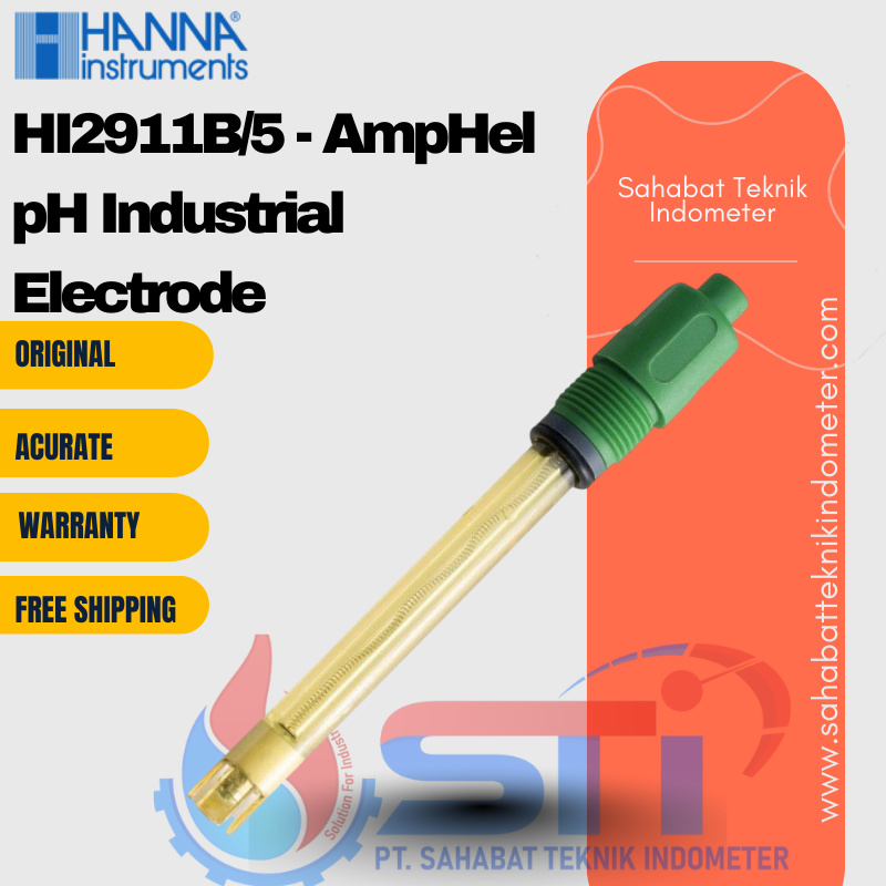 HI2911B/5 - AmpHel pH Industrial Electrode