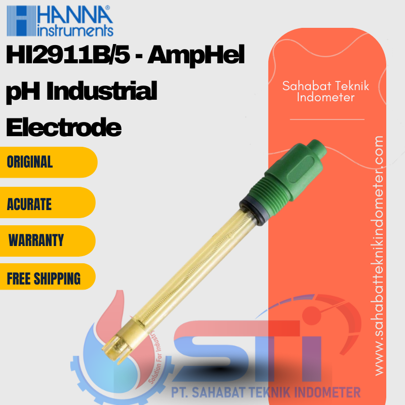 HI2911B/5 - AmpHel pH Industrial Electrode