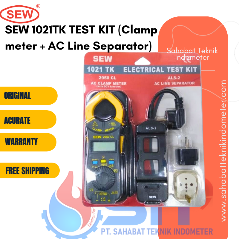 SEW 1021TK TEST KIT (Clamp meter + AC Line Separator)