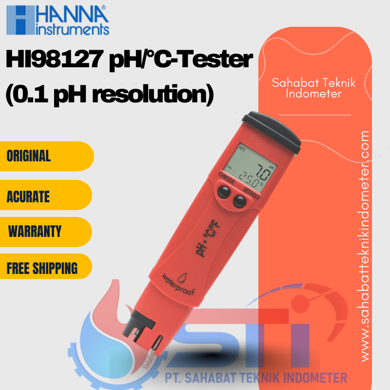 HI98127 pH/°C-Tester (0.1 pH resolution)