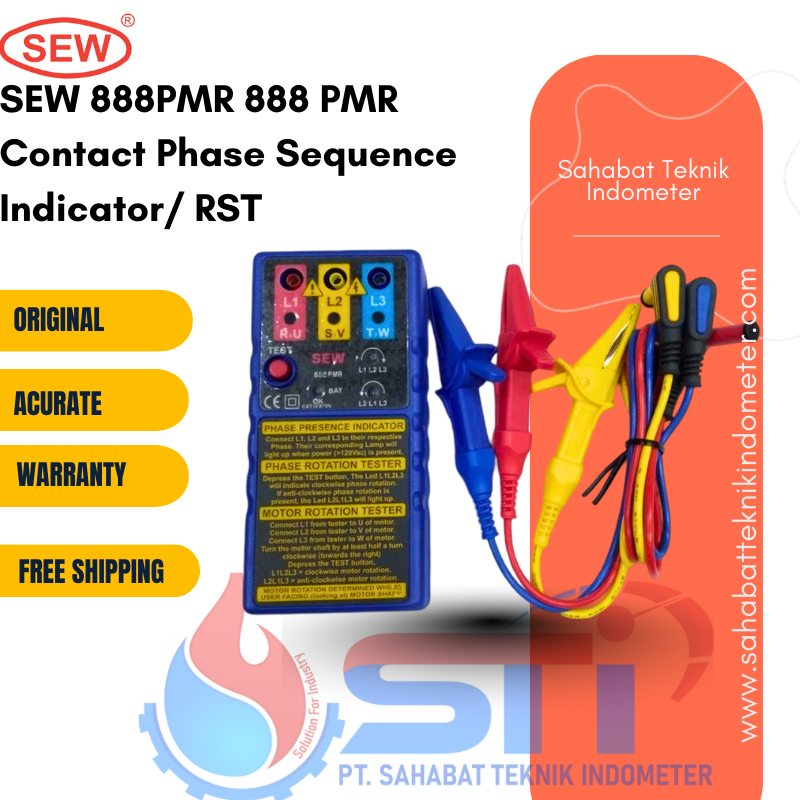 SEW 888PMR 888 PMR Contact Phase Sequence Indicator/ RST