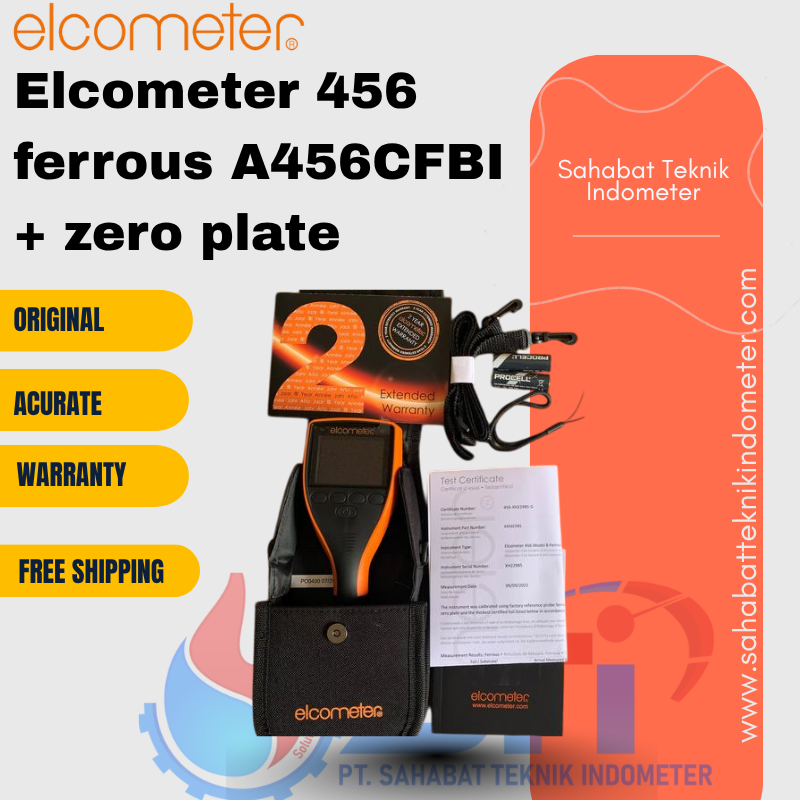 Elcometer 456 ferrous A456CFBI + zero plate