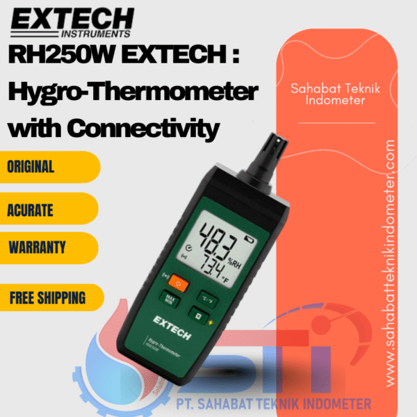 RH250W EXTECH : Hygro-Thermometer with Connectivity