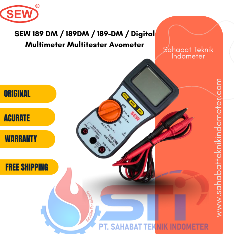 SEW 189 DM / 189DM / 189-DM / Digital Multimeter Multitester Avometer