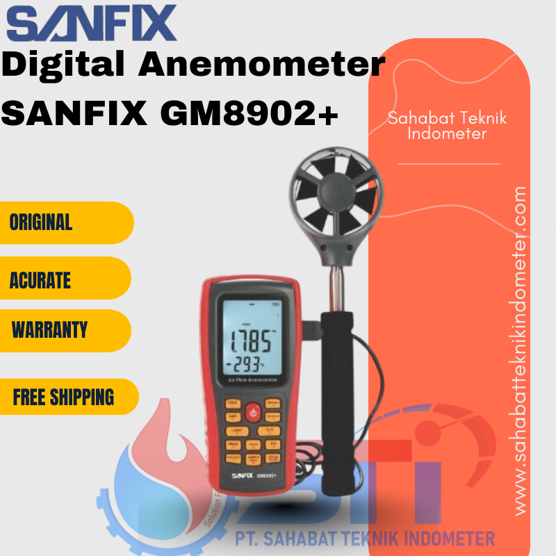 Digital Anemometer SANFIX GM8902+