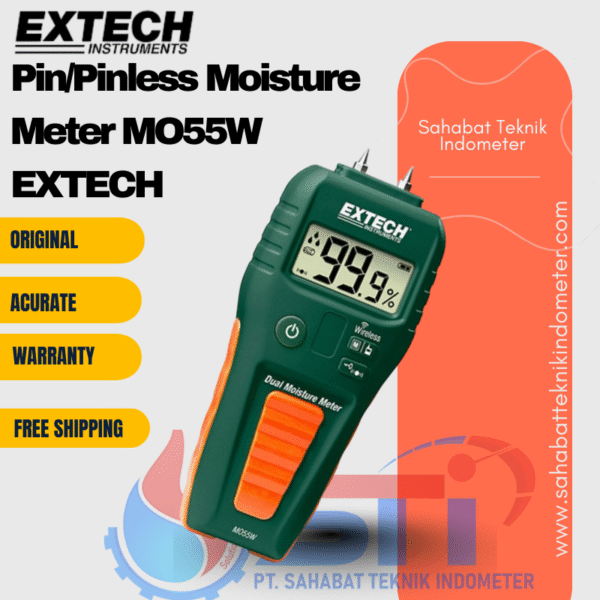 Pin/Pinless Moisture Meter MO55W EXTECH
