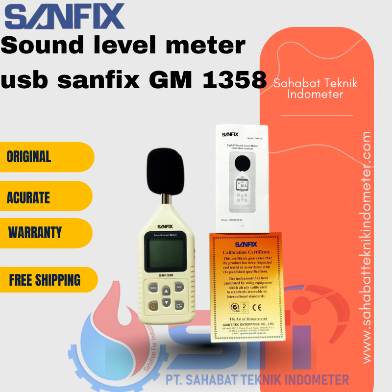 Sound level meter usb sanfix GM 1358