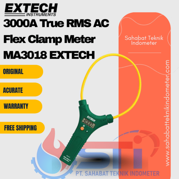 3000A True RMS AC Flex Clamp Meter MA3018 EXTECH