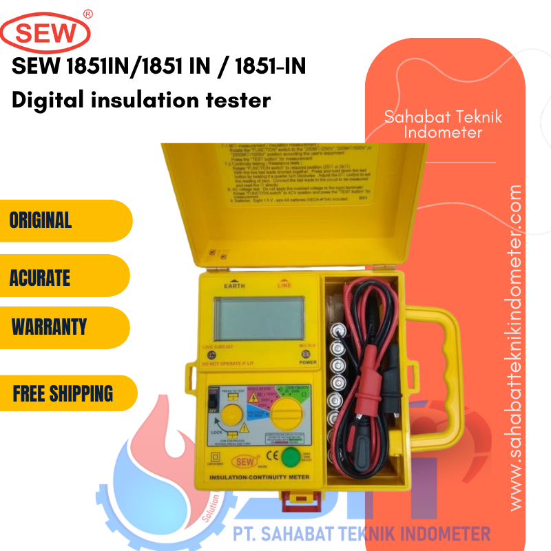 SEW 1851IN/1851 IN / 1851-IN Digital insulation tester