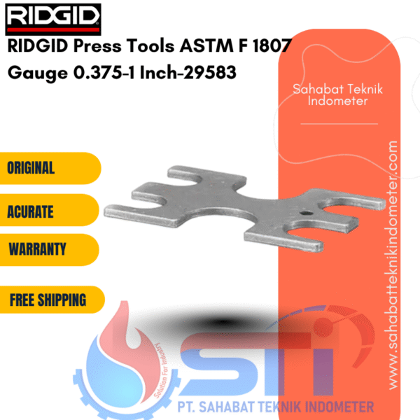 RIDGID Press Tools ASTM F 1807 Gauge 0.375-1 Inch-29583