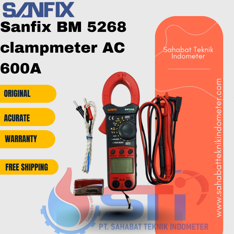 Sanfix BM 5268 clampmeter AC 600A