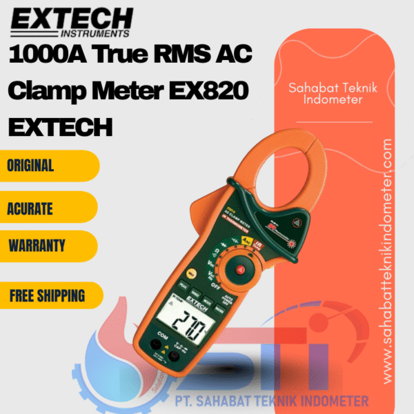 1000A True RMS AC Clamp Meter EX820 EXTECH
