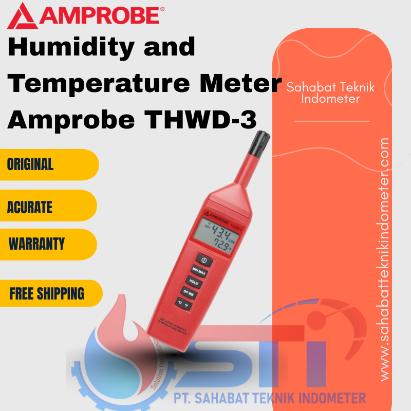 Humidity and Temperature Meter Amprobe THWD-3