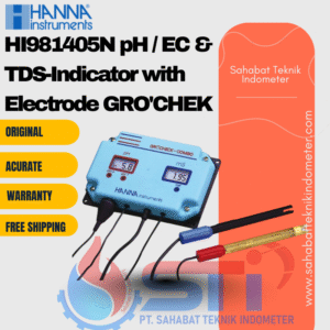 HI981405N pH / EC & TDS-Indicator with Electrode GRO'CHEK