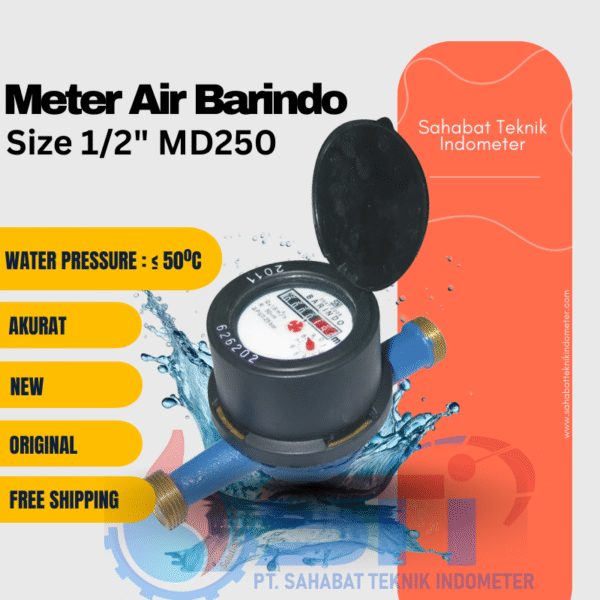 Water Meter Barindo MD250 Size 1/2"