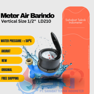 Water Meter Barindo Vertical LD210 Size 1/2"