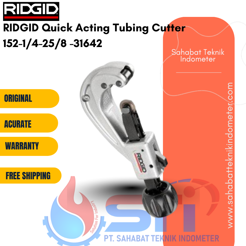 RIDGID Quick Acting Tubing Cutter 152-1/4-25/8 -31642