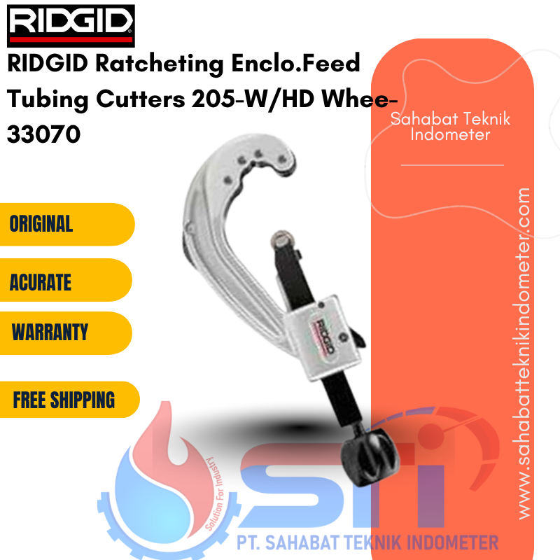 RIDGID Ratcheting Enclo.Feed Tubing Cutters 205-W/HD Whee-33070