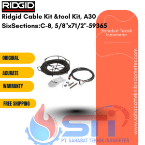 Ridgid Cable Kit &tool Kit, A30 SixSections:C-8, 5/8"x71/2"-59365