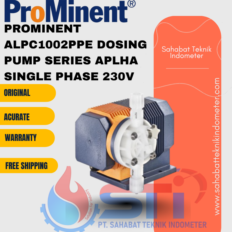 PROMINENT ALPC1002PPE DOSING PUMP SERIES APLHA SINGLE PHASE 230V