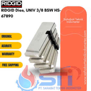 RIDGID Dies, UNIV 3/8 BSW HS-67890