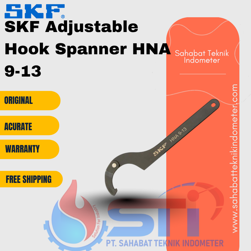 SKF Adjustable Hook Spanner HNA 9-13