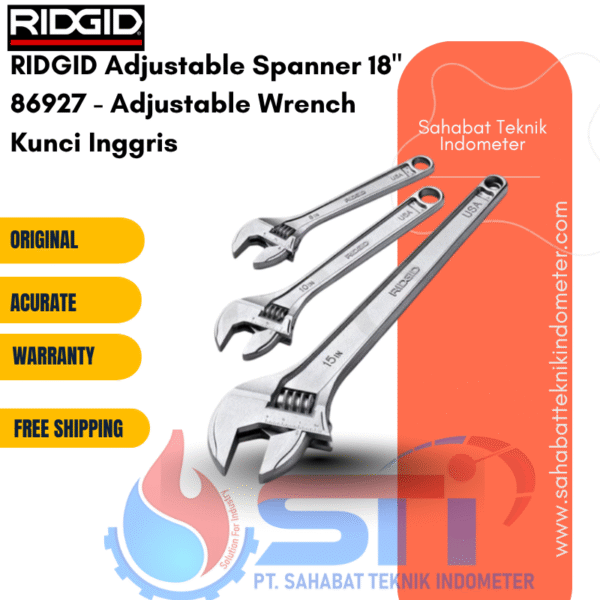 RIDGID Adjustable Spanner 18" 86927 - Adjustable Wrench Kunci Inggris