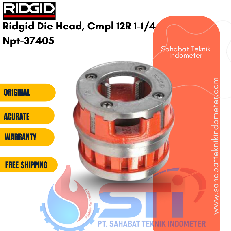 Ridgid Die Head, Cmpl 12R 1-1/4 Npt-37405