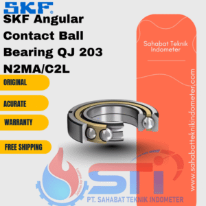 SKF Angular Contact Ball Bearing QJ 203 N2MA/C2L